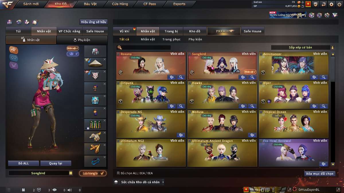 shop acc cf uy tin gia re